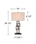 SCE Lighting Kory Industrial Table Lamp - Image 3